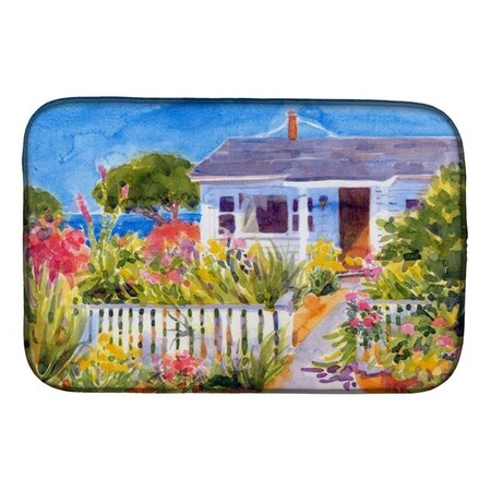 Carolines Treasures Carolines Treasures 6034DDM Seaside Beach Cottage Dish Drying Mat 6034DDM